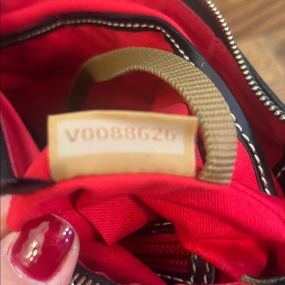 Dooney & Bourke Pebbled Black Leather Crossbody Bag with Gold Logo - Picture 10 of 16